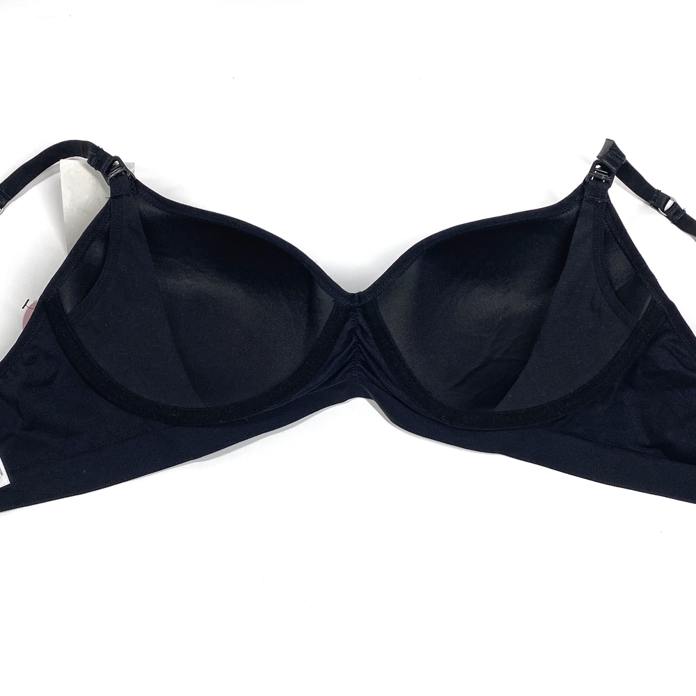 Jessica Simpson Wireless Full-Coverage Nursing Bra Size Medium Black 91949-01 - Picture 6 of 8